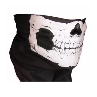 Bandana balaclava tubular de Caveira máscara com proteção UV Touca Toca de Caveira - moto motoqueiro ciclismo pesca