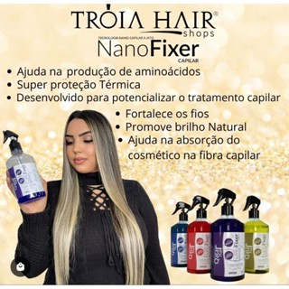 Potencializador de tratamentos Ativo Ionizado Fórmula Concentrada com Nano Brilho, Nano Reconstrução 500ml