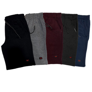 Kit  Bermudas Moletom Lisa Academia 100% Algodão Confortável Atacado