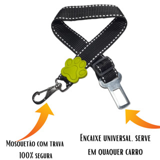 cinto para animais de estimação ajustável pet cão e gato – carro