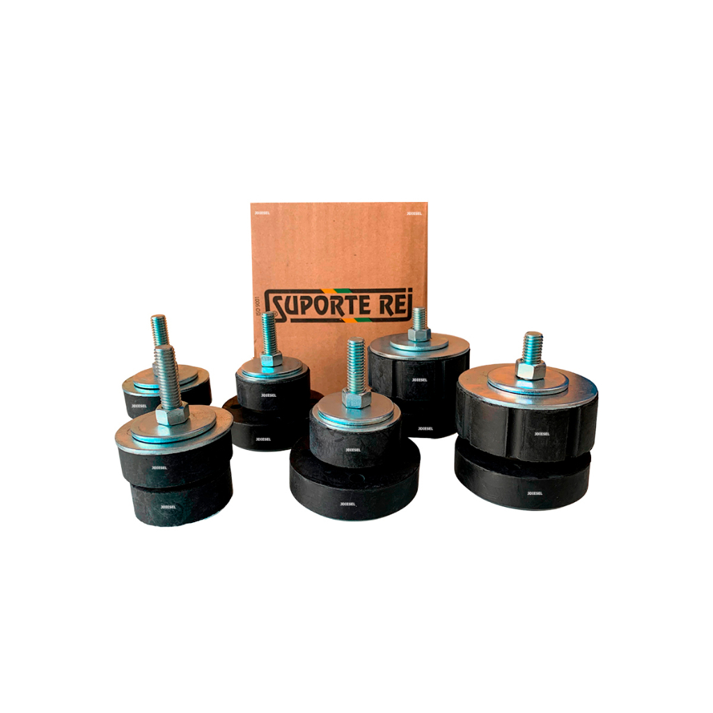 Kit Jogo coxim cabine FORD F100 F1000 (1979 até 1992) Suporte Rei R232A