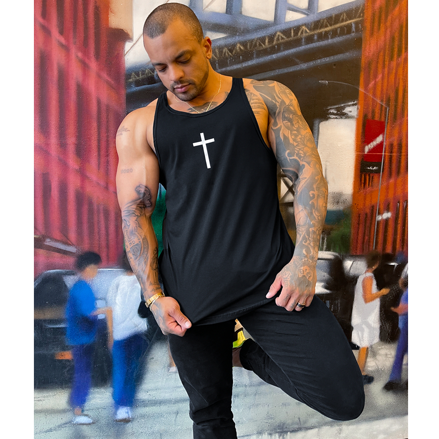 Regata Masculina em Algodão Cavada Bombey Varias Cores - Cruz