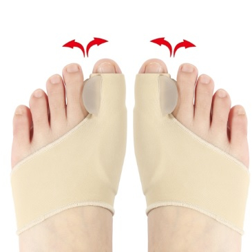 Par Meia Protetora Protetor Joanete Corretivo Ortopédico Alivia Dor Diurno e Noturno Reforçado