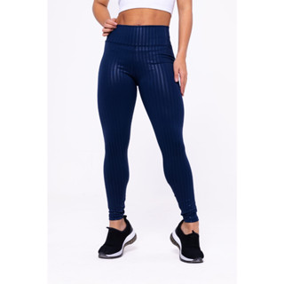 Calça Cirrê Brilho Molhado Acadêmia Fitness 0 Transparência Wolfox Cintura Alta Feminina Modeladora