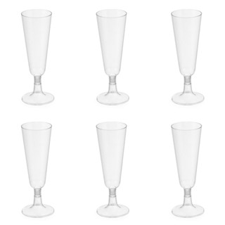 Taça Acrílica 130ml C/6 Unidades Transparentes/Taça para decoração de Mesa de Festa