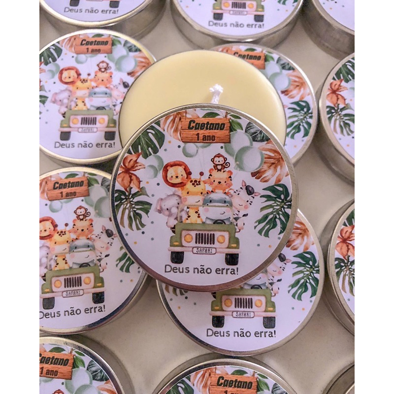Kit 150 unidades lembrancinhas velas aromáticas personalizadas aniversario, batizado e casamento
