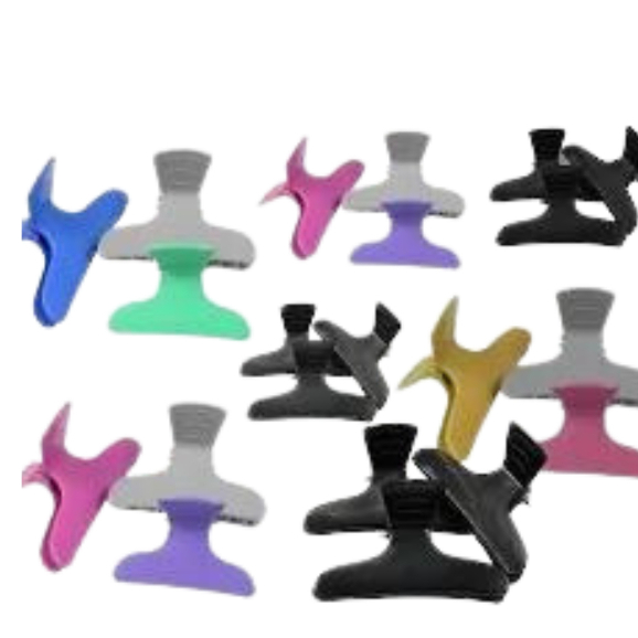 6 Piranha Presilha Cabelo Cabeleireiro Salão De Beleza Colorida em Oferta na Shopee