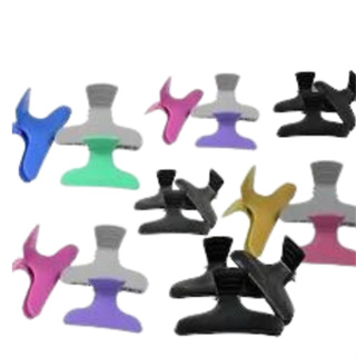 6 Piranha Presilha Cabelo Cabeleireiro Salão De Beleza Colorida em Oferta na Shopee