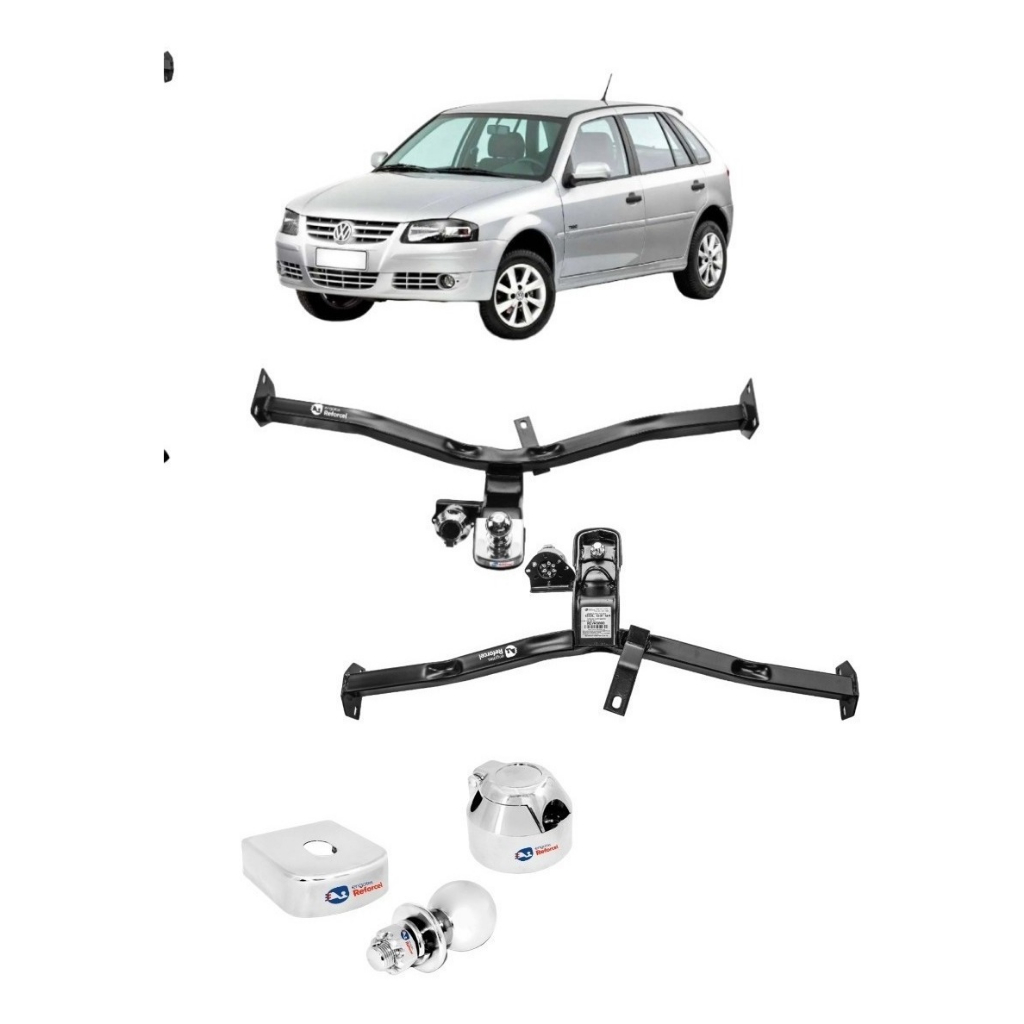 Kit Engate Reboque Gol G3/g4 500kg Completo 1° Linha Top