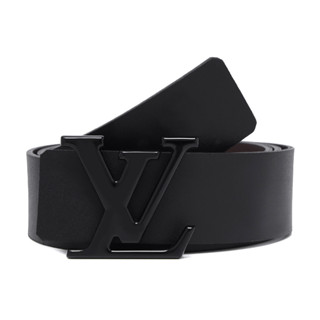 Cinto Masculino De Couro Legitimo Preto E Marrom Fivela Em Metal