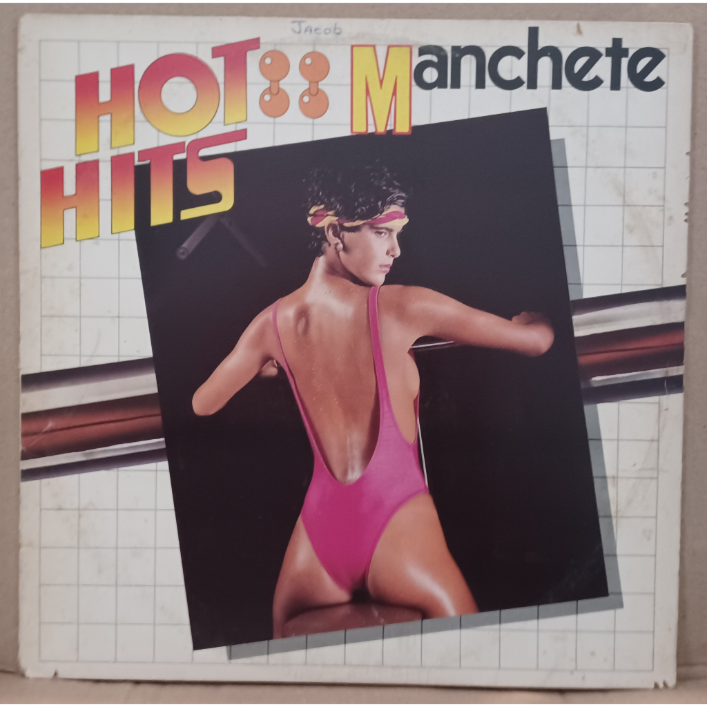LP Disco De Vinil Hot Hits Manchete 2 - LP Ótimo ( Escrita No Selo ) Capa Boa ( Com Escrita ) Ler Descrição