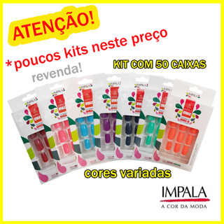 Kit com 50 Caixas de Unha Postiça Impala - OFERTA