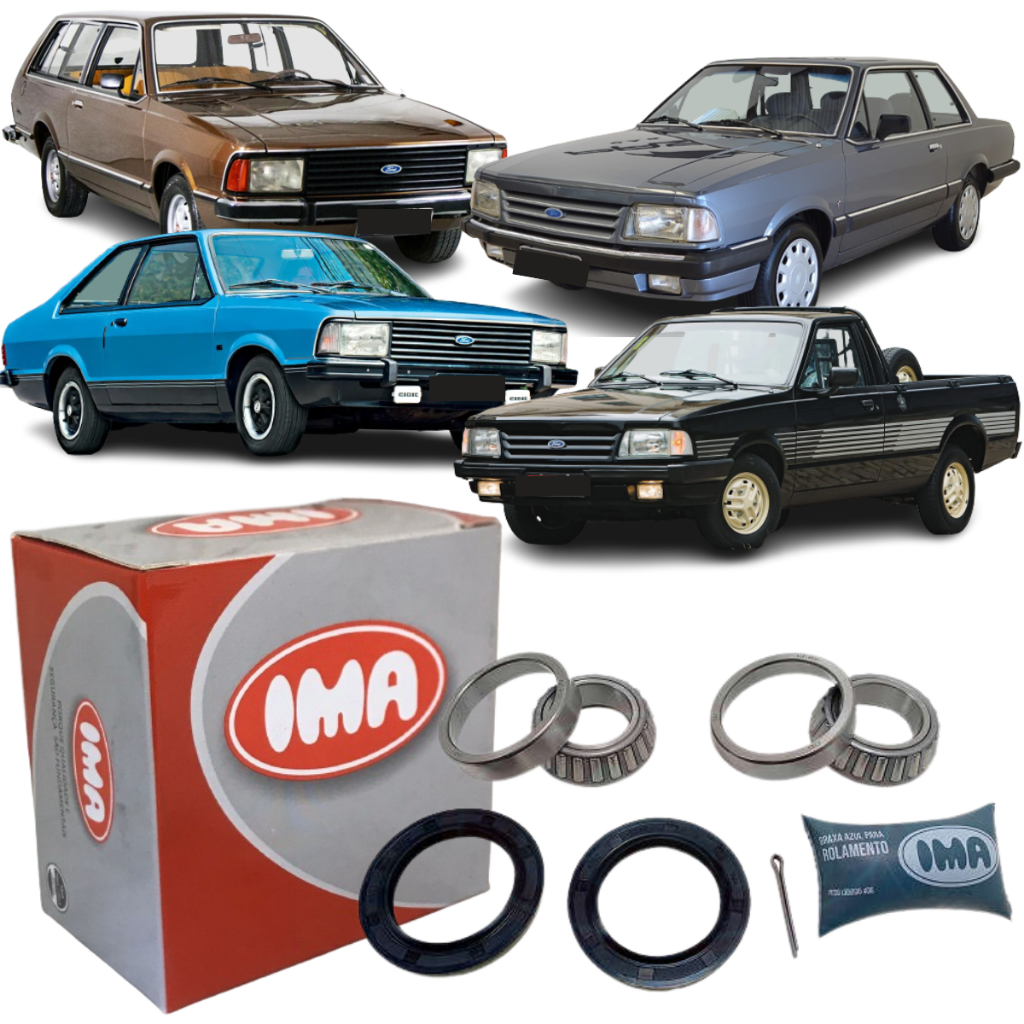 Kit Rolamento Roda Dianteira Belina Corcel Del Rey Pampa