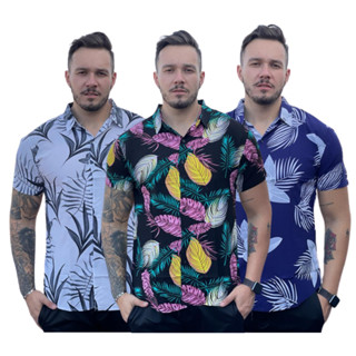 Camisa Tamanho Especial Viscose Floral, Tamanho Extra Floral PLUS DO G1 ao G3