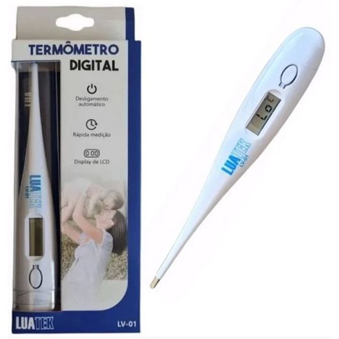 Termometro Digital Display LCD Desligamento Automatico Rapida Medição