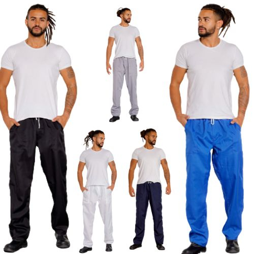 Calça Em Oxford Para Serviços - Com Cordão Ajustavel E Outras Cores 51
