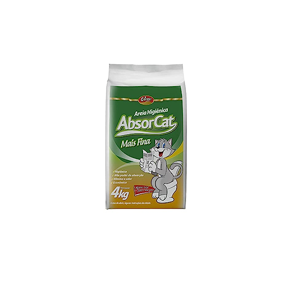 Areia Higiênica para Gatos Absorcat mais Fina Colosso 4 kg