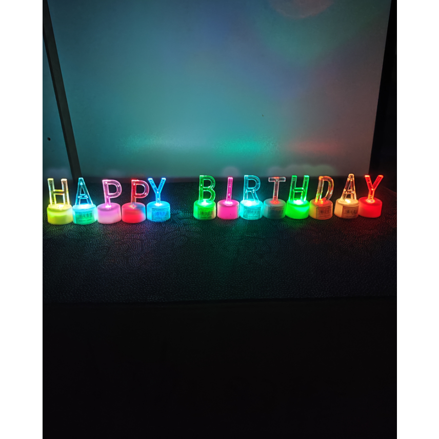 VELAS DE LETRAS ELÉTRICA PARA FESTAS / ANIVERSÁRIOS em Oferta na Shopee