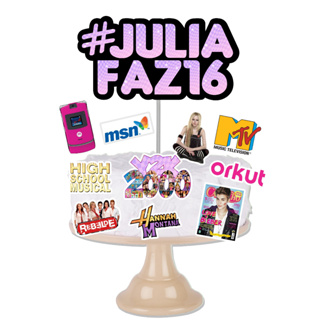 Topo de Bolo Decoração de Festa anos 2000 RBD Hannah MSN em Oferta na Shopee