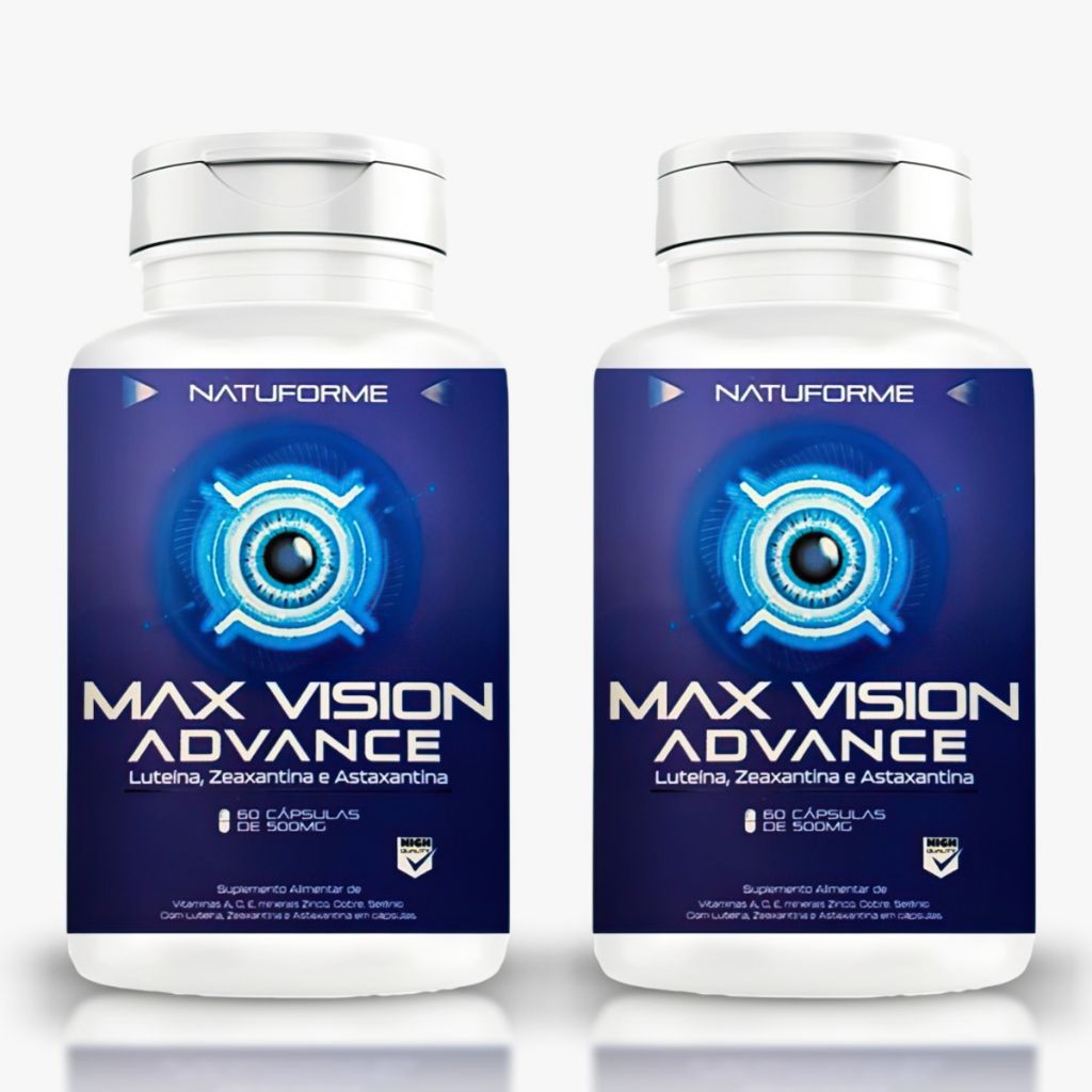 2x Max Vision Natuforme 500mg 120 Cápsulas Total