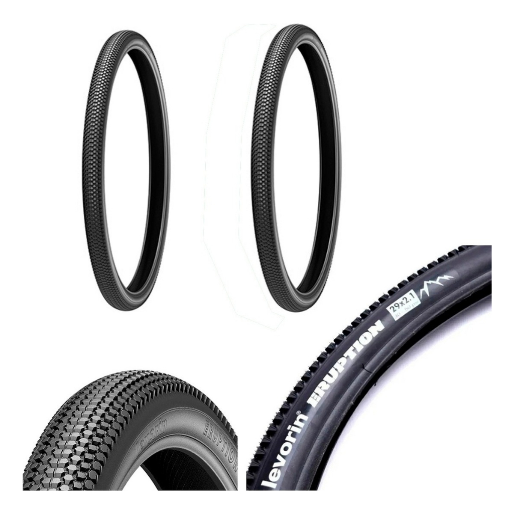 Par Pneu Bicicleta Mtb Levorin Eruption Aro 29 X 2.10 Bike Cravo Banda Leve Balão - Sports & Outdoors
