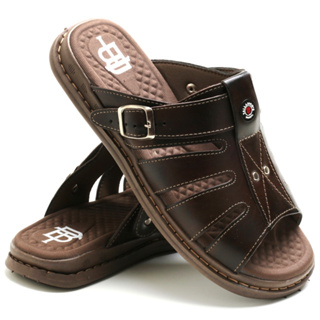 Sandália Franciscana Anti Stress Chinelo Masculino Couro Legítimo Promoção em Oferta na Shopee