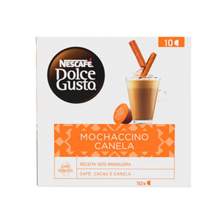 Kit c/ 2 caixas | Café em cápsula mochaccino canela Dolce Gusto Nescafé 10 cápsulas.