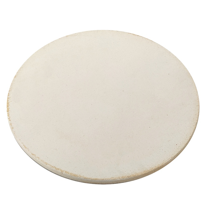 Pedra Refratária Para Pizza 37cm Forno Churrasqueira 12mm Placa reforçada Cordierita Caseira Fogão a gás Grelha Pão Pizzaria
