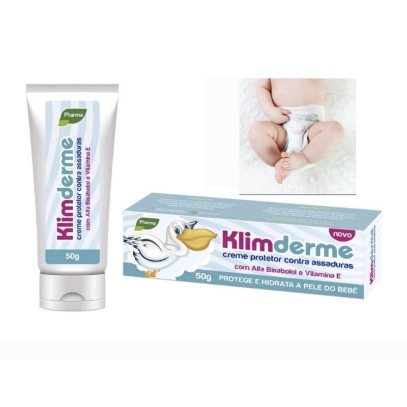 Creme Protetor contra Assaduras com Vitamina E e Alfa Bisabolol Klimderme 50g
