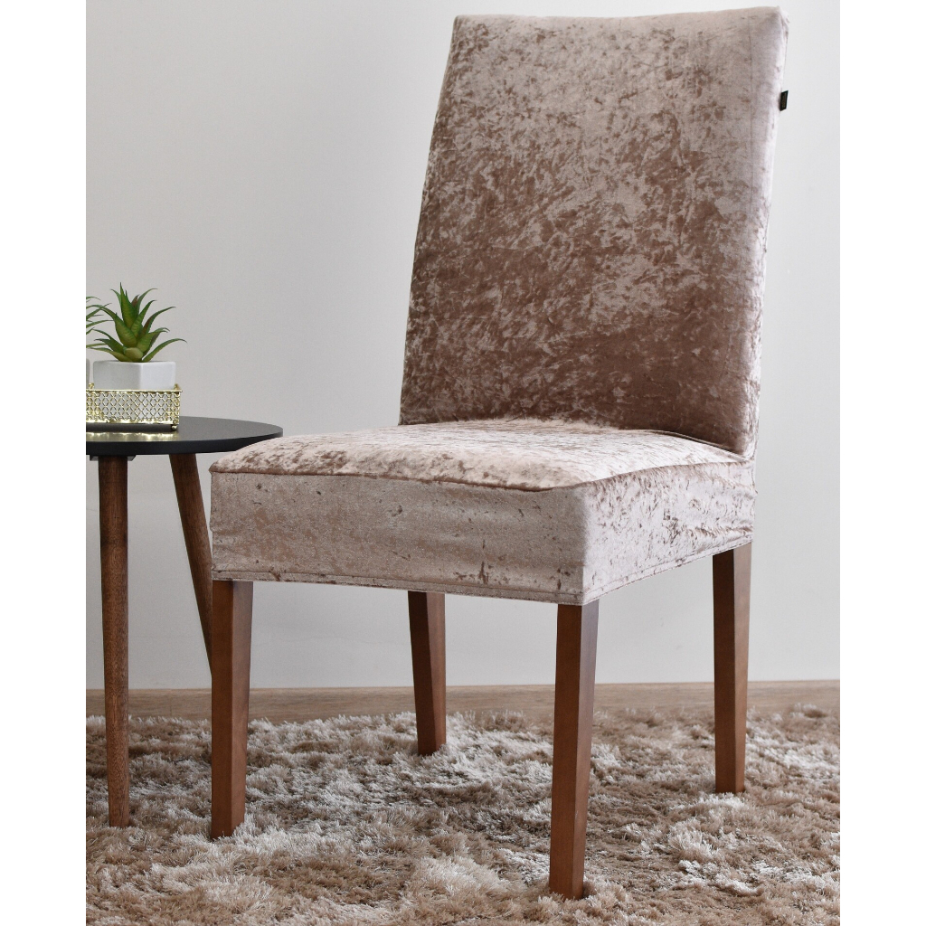 Capa Para Cadeira em Veludo Alemão Com Leves Defeitos em Oferta na Shopee