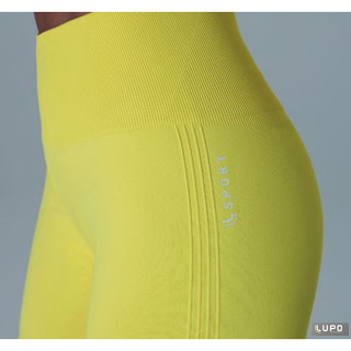 Short Feminino LSport Lupo Sem Costura Basic Cos Com Borda Interna Com Silicone Compressao Fitness