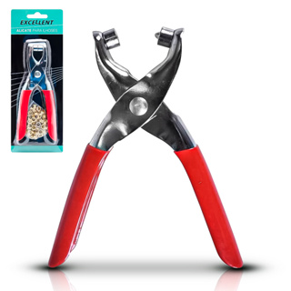 Alicate Para Colocar Ilhós Manual Com 100 Ilhoses Dourados Profissional em Oferta na Shopee