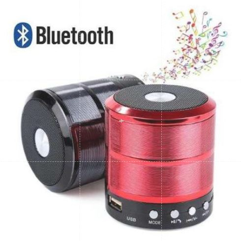 Radio Mini Caixa De Som Portátil Mini Speaker Bluetooth Ws-887
