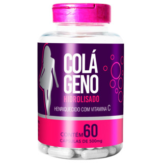 Colágeno Hidrolisado Enriquecido com vitamina C 120 cápsulas de 500mg a pronto entrega, envio rápido.
