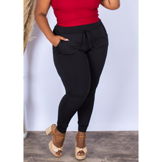 Calça Jogger Termica / Peluciada Feminina Plus Size