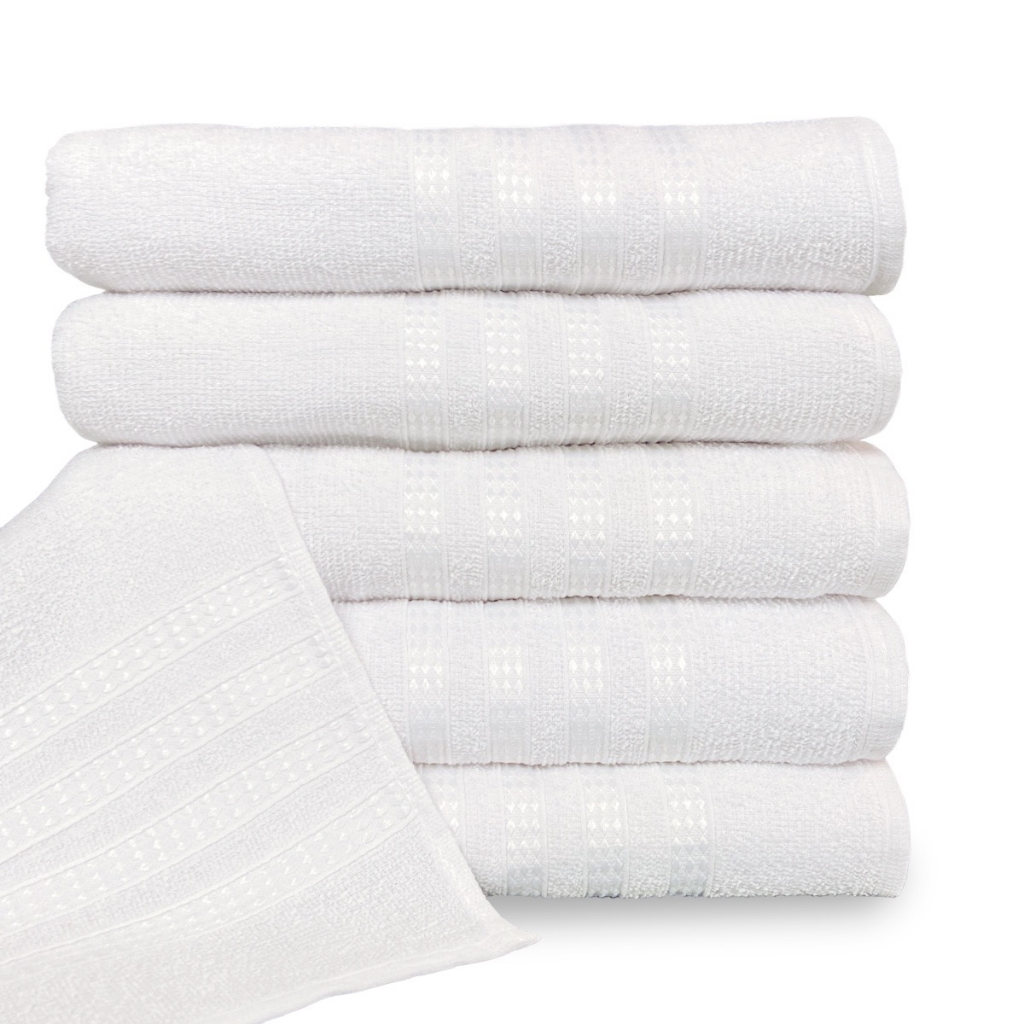 Kit 04 Toalhas Banho Brancas Branco Grande Grossa Macia Topázio