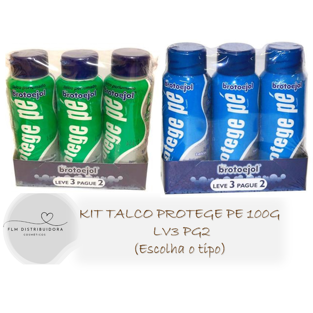 Kit Talco Protege Pé Brotoejol Leve 3 Pague2 100g