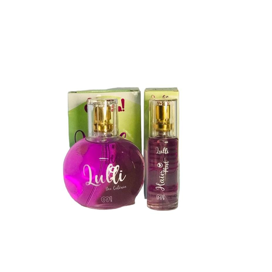 Kit Deo colonia Lulli + Hair Mist perfume capilar Qbela Manuela em Oferta na Shopee