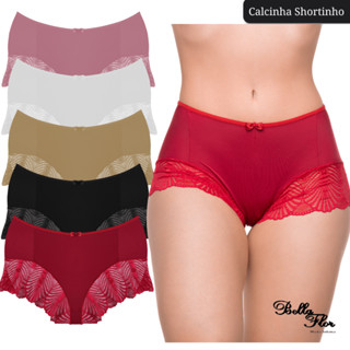 Calcinha Shortinho Box Calesson com Renda Versátil e Confortável