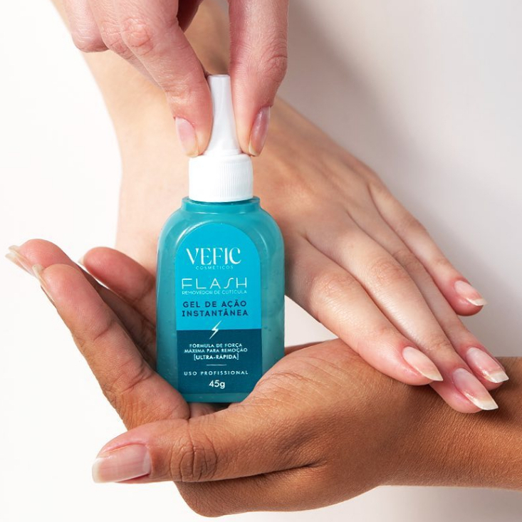 Removedor de Cutículas Flash 45gr Vefic instantâneo