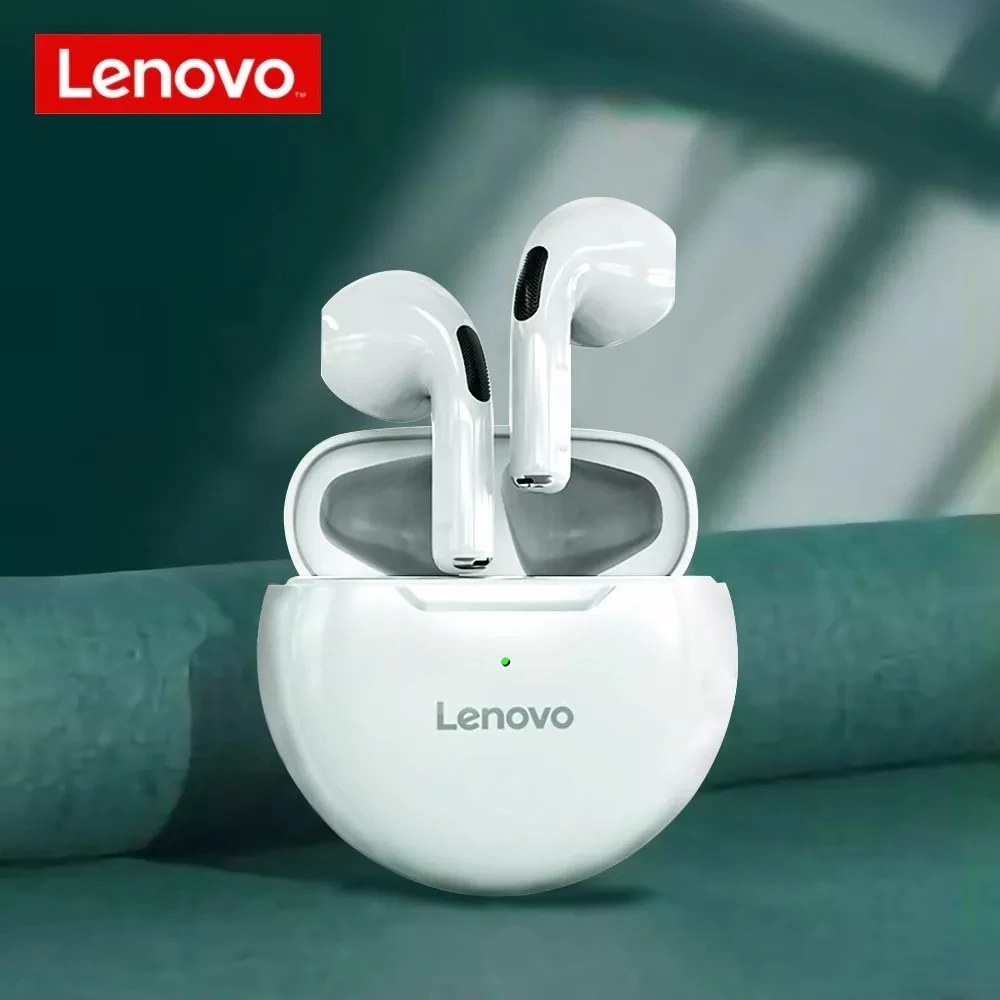 Fone de Ouvido Bluetooth Sem Fio TWS HT38 Branco - Lenovo