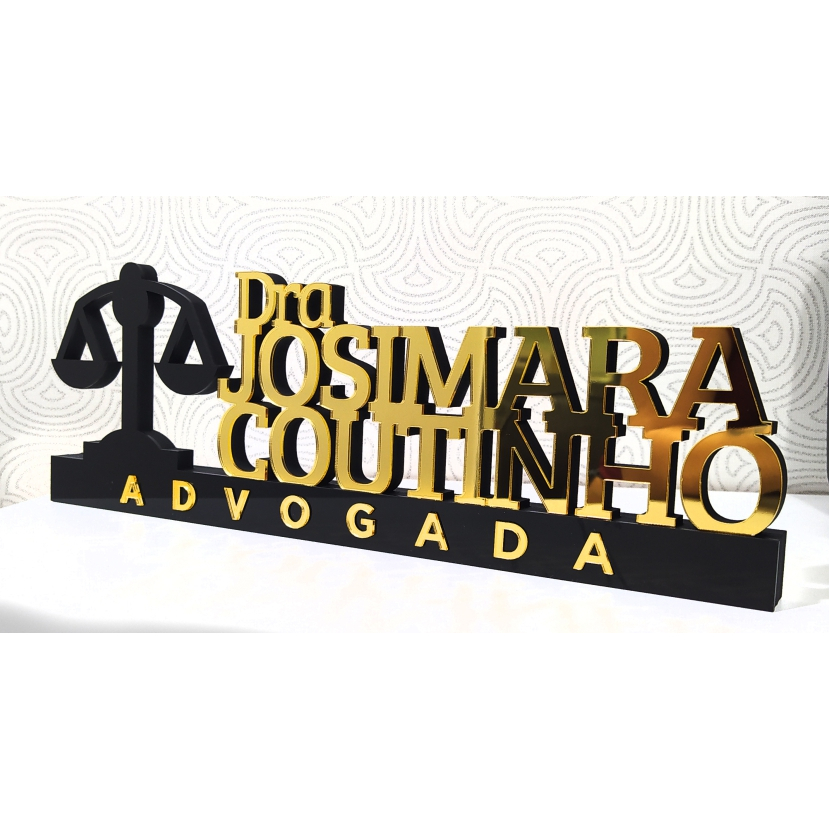 Display de mesa ACRÍLICO  Placa de Profissão Personalizado