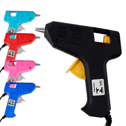 Pistola De Cola Quente Bivolt 110v E 220v 8W Várias Cores Artesanato Trabalhos Hobbystas