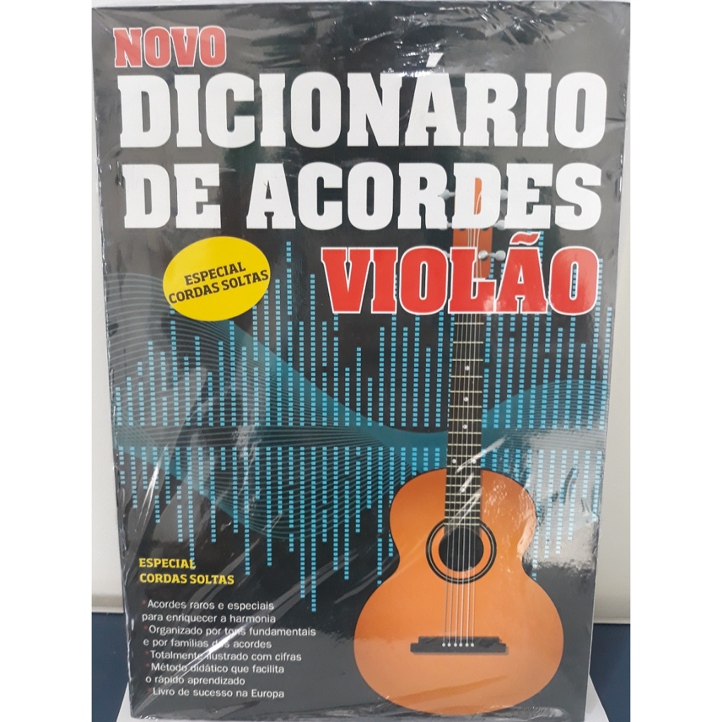 Livro Novo Dicionário De Acordes Violão e Cordas Soltas