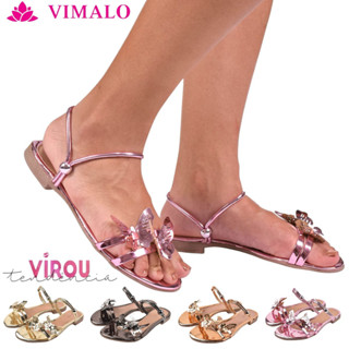 Rasteirinha Vimalo - shine RST-01 Sandália Borboleta