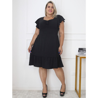 Vestido Plus Size Midi Moderninha DUNA chique festa confortável