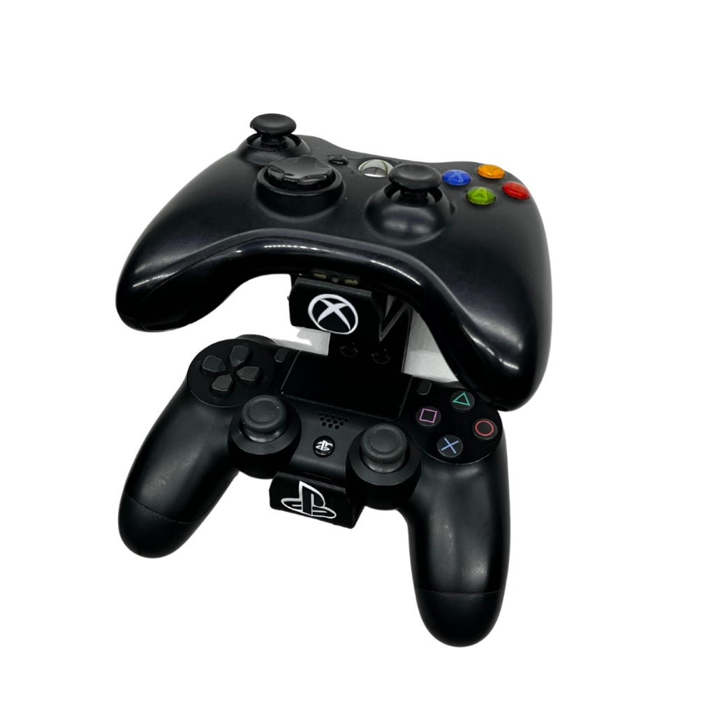 Suporte de Parede Para Dois Controles Compatível Com Xbox One, Ps4, Ps3, Ps5, Dualsense + Parafusos