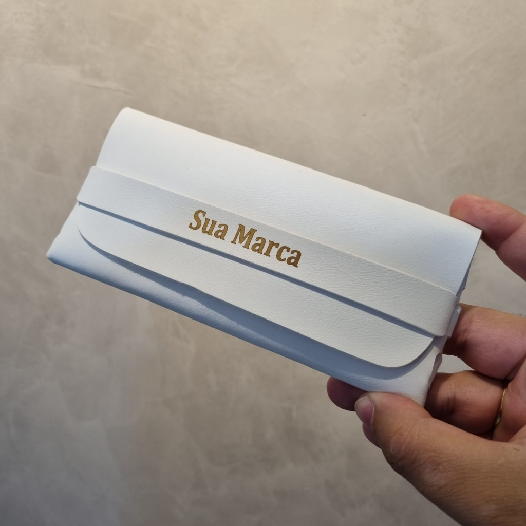 Kit Personalizado Com Sua Logo Porta óculos estojo couro ecológico Atacado Kit Customizado