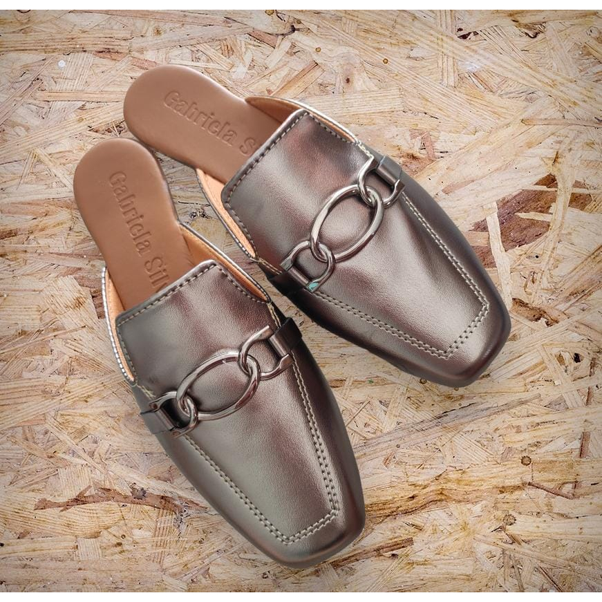 Mule Feminino Sapato Sapatilha Lançamento Bico Quadrado  Barato Calce Facil