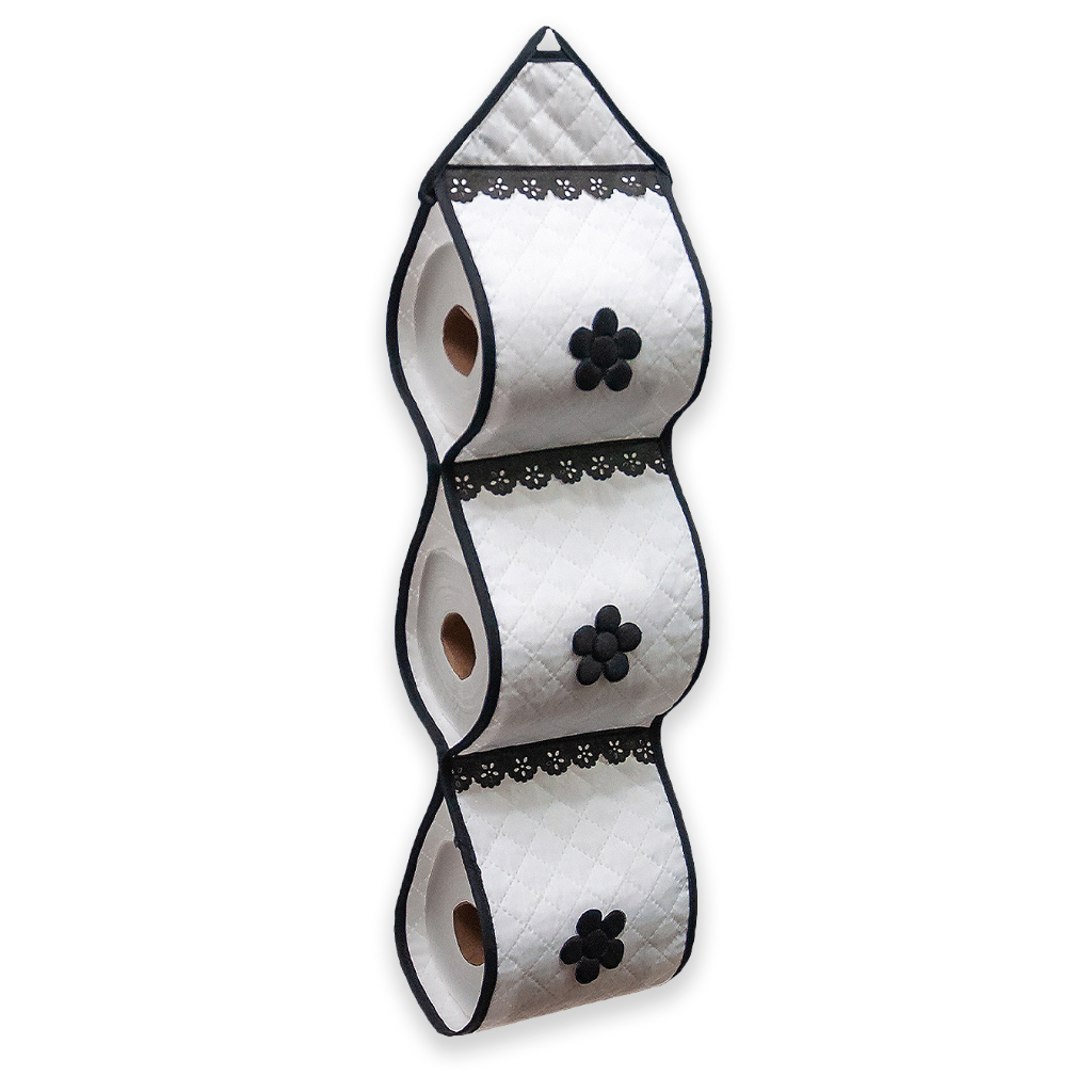 Porta Papel Higiênico Matelado C/ Aplicação e Aviamento Para 3 Rolos em Oferta na Shopee